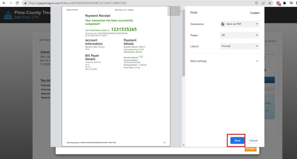 Property Tax Pima 2023