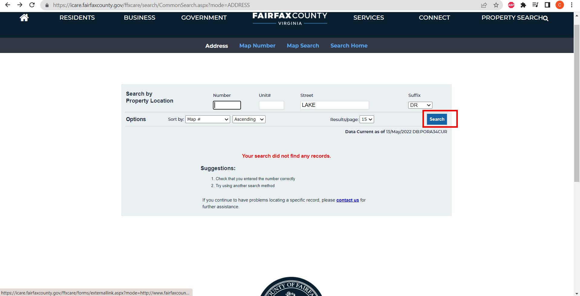 Property Tax Fairfax Search Options