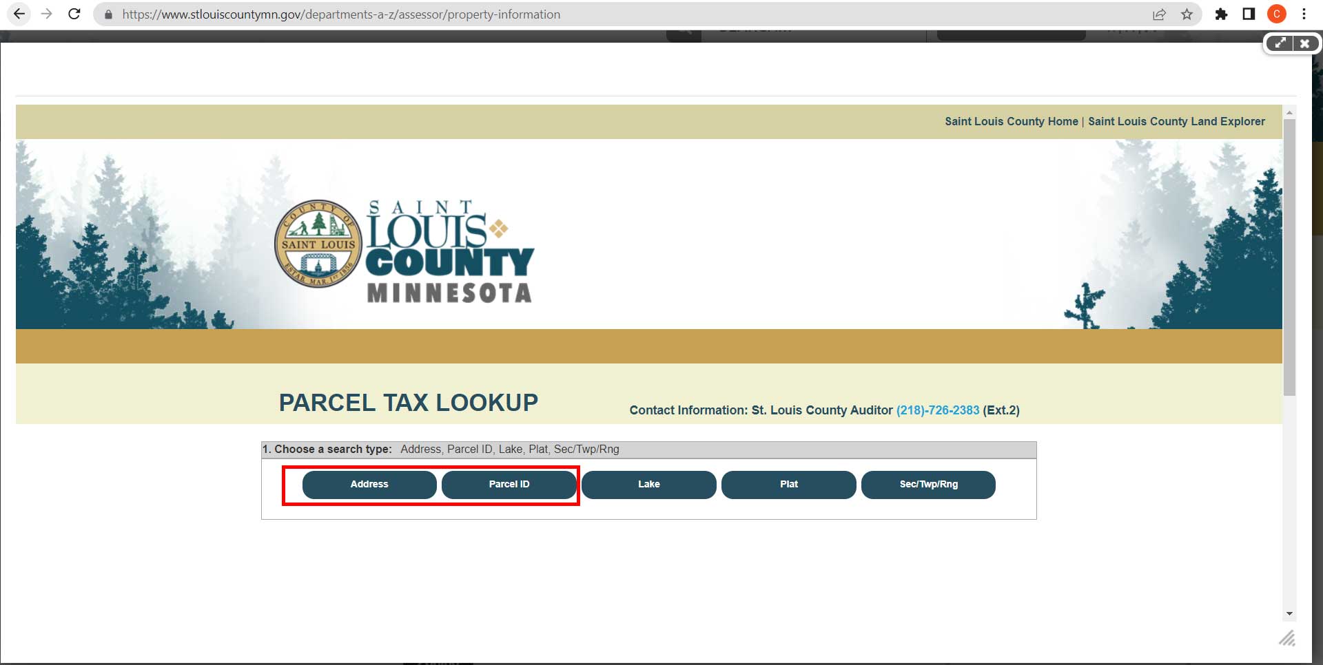  st louis county property tax lookup