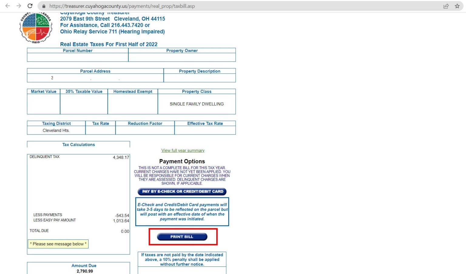 Property Tax Cuyahoga 2023