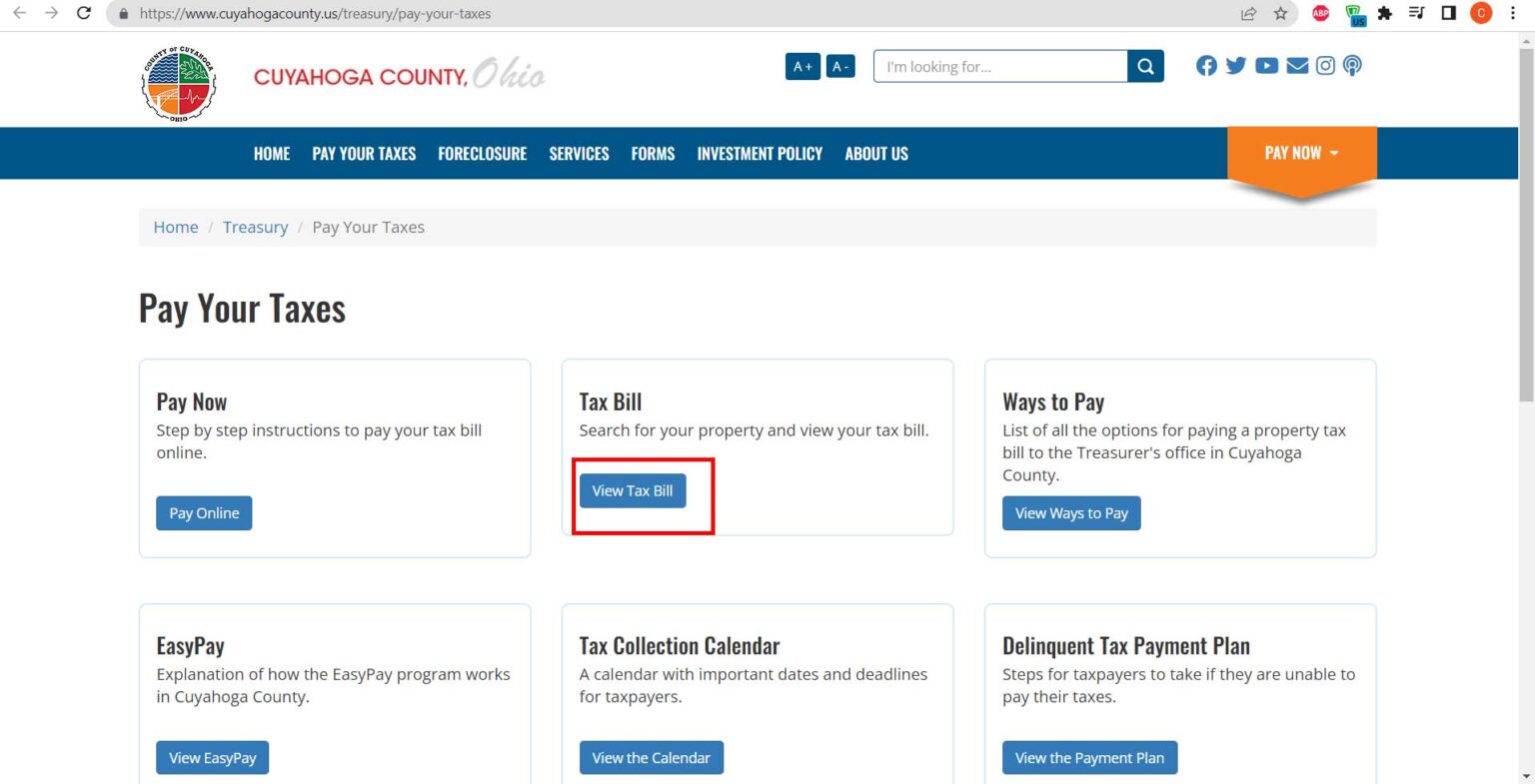 Property Tax Cuyahoga 2023