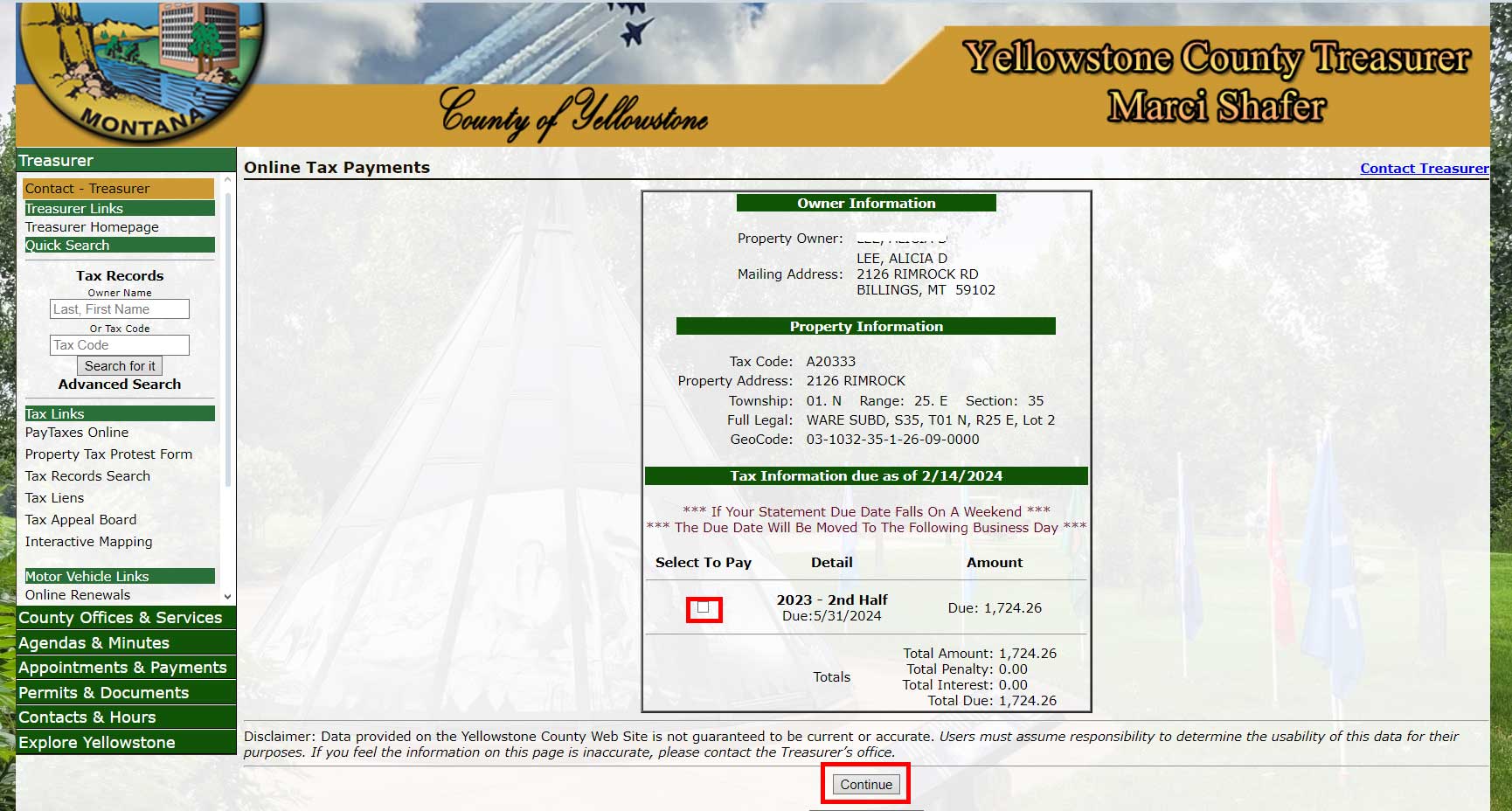 Property Tax Yellowstone County